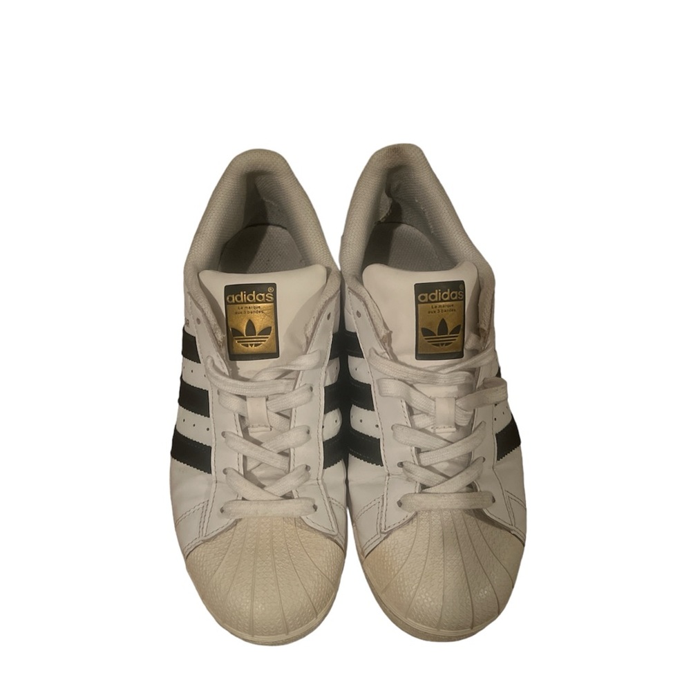 Adidas white superstar shoes